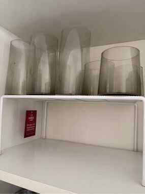 CB2 Smoky Glass Tumbler Set